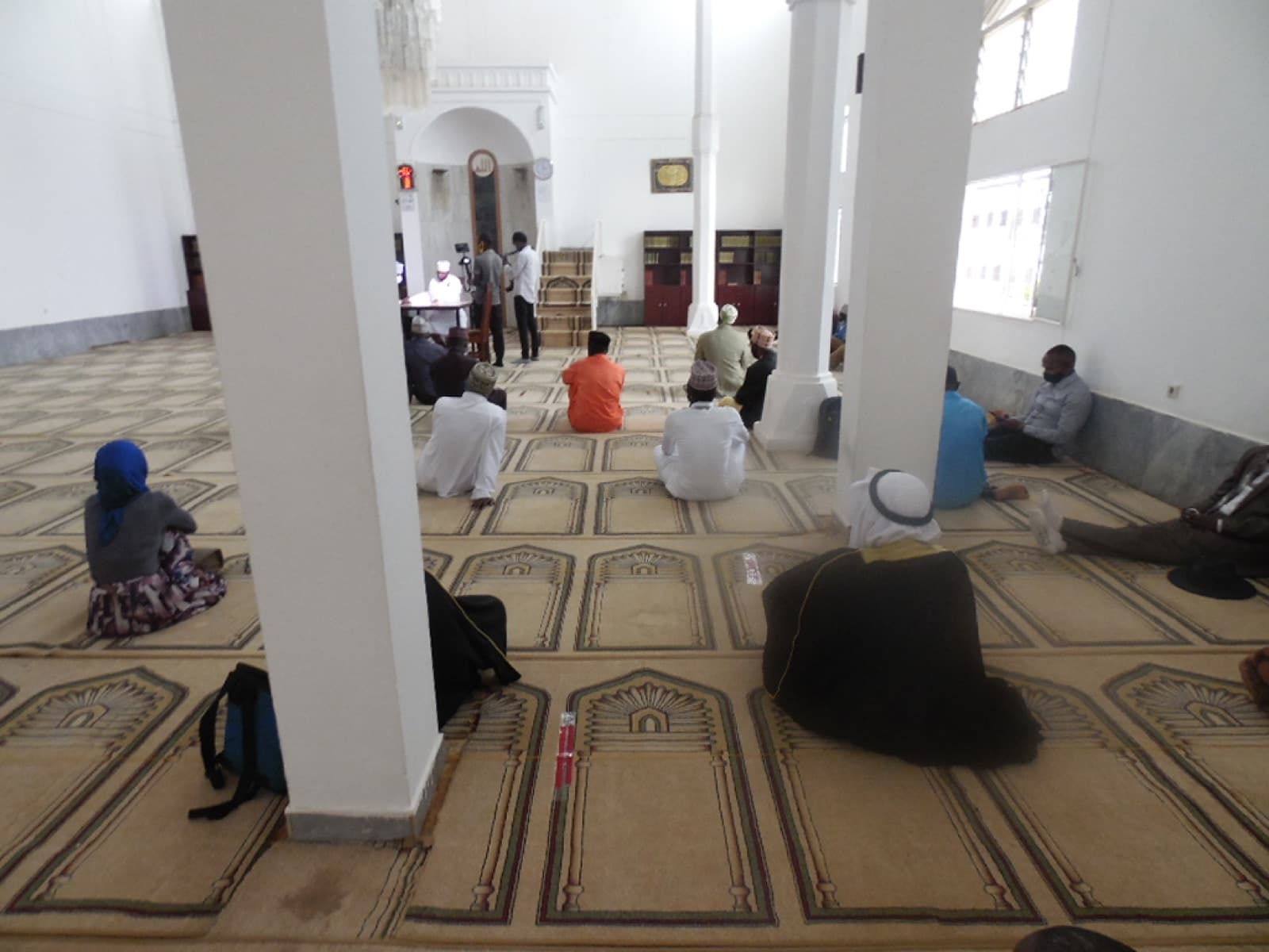 Students at prayer inside the ESSI Nyamirambo mosque